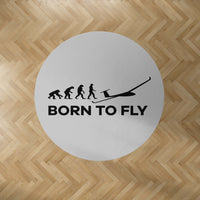 Thumbnail for Born To Fly Glider Designed Carpet & Floor Mats (Round)
