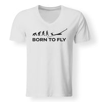 Thumbnail for Born To Fly Glider Designed V-Neck T-Shirts