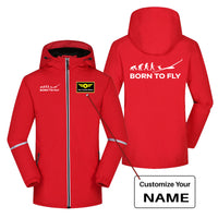 Thumbnail for Born To Fly Glider Designed Rain Coats & Jackets