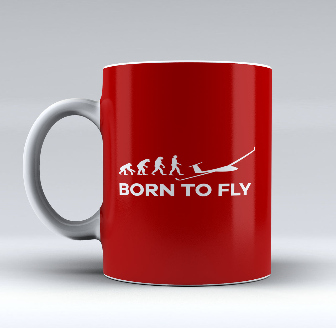 Born To Fly Glider Designed Mugs
