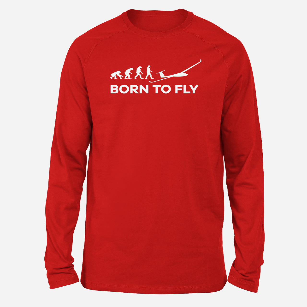 Born To Fly Glider Designed Long-Sleeve T-Shirts