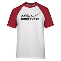 Thumbnail for Born To Fly Glider Designed Raglan T-Shirts