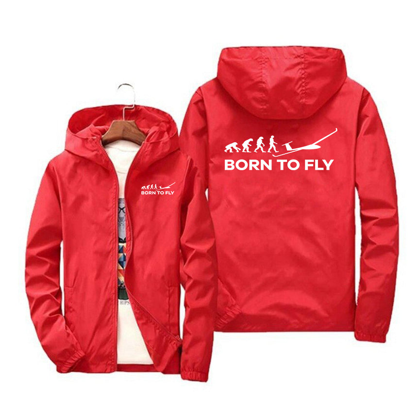 Born To Fly Glider Designed Windbreaker Jackets