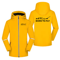 Thumbnail for Born To Fly Glider Designed Rain Coats & Jackets