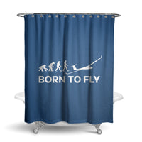 Thumbnail for Born To Fly Glider Designed Shower Curtains