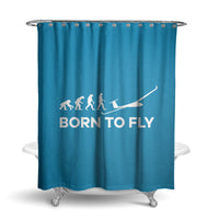 Thumbnail for Born To Fly Glider Designed Shower Curtains