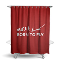 Thumbnail for Born To Fly Glider Designed Shower Curtains