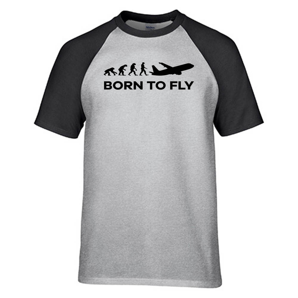 Born To Fly Designed Raglan T-Shirts