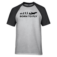 Thumbnail for Born To Fly Designed Raglan T-Shirts