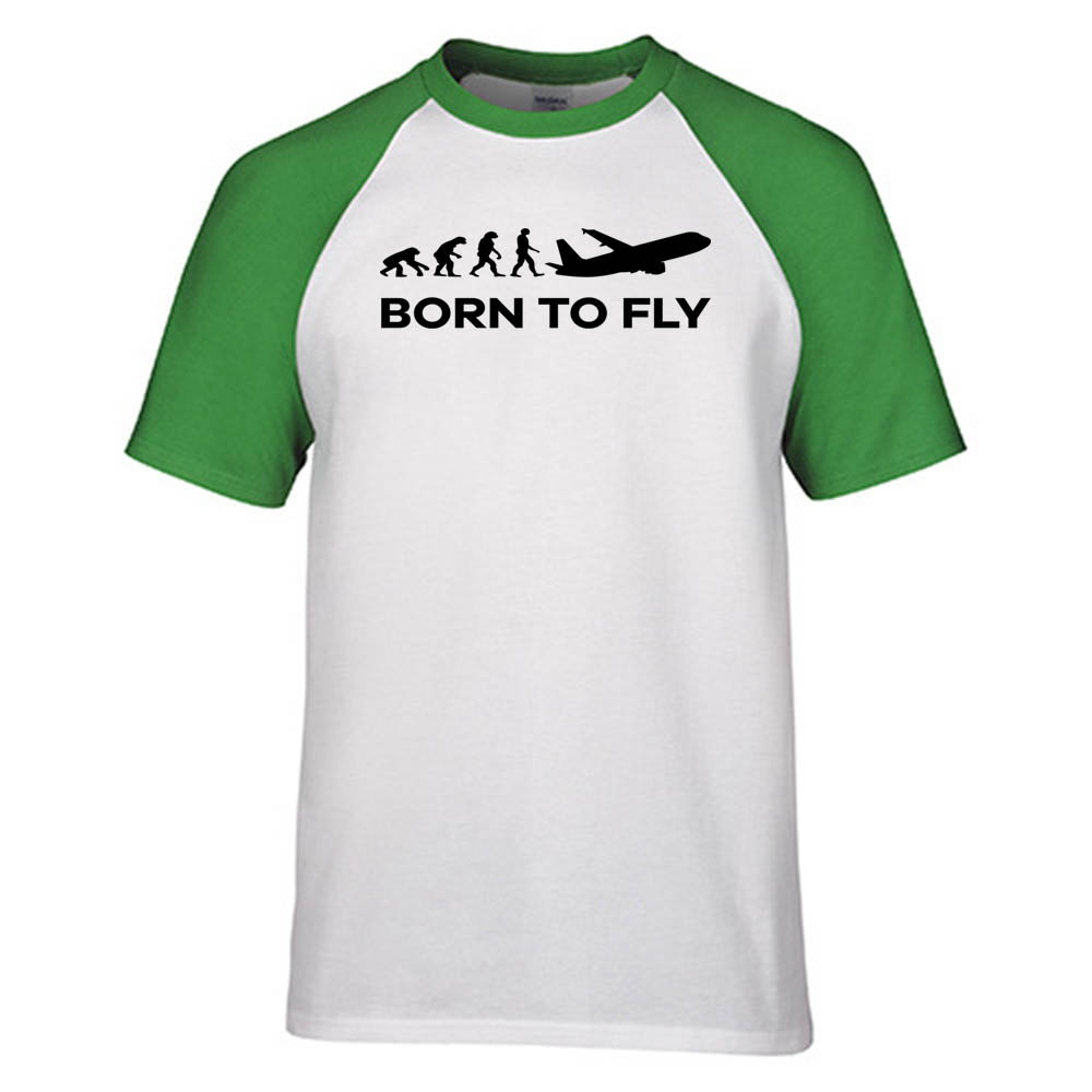Born To Fly Designed Raglan T-Shirts