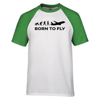 Thumbnail for Born To Fly Designed Raglan T-Shirts