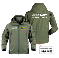 Thumbnail for Born To Fly Designed Military Jackets (Customizable)