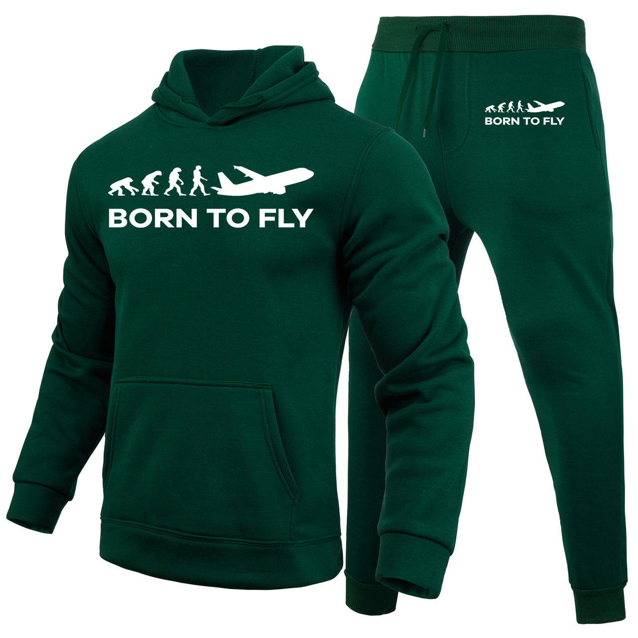 Born To Fly Designed Hoodies & Sweatpants Set
