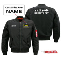 Thumbnail for Born To Fly Helicopter Designed Pilot Jackets (Customizable)