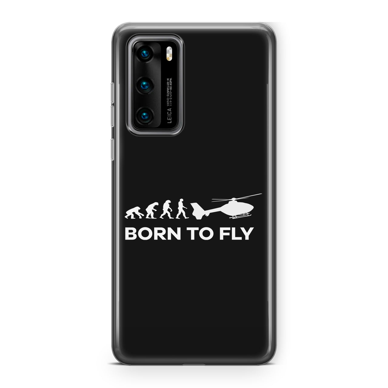 Born To Fly Helicopter Designed Huawei Cases