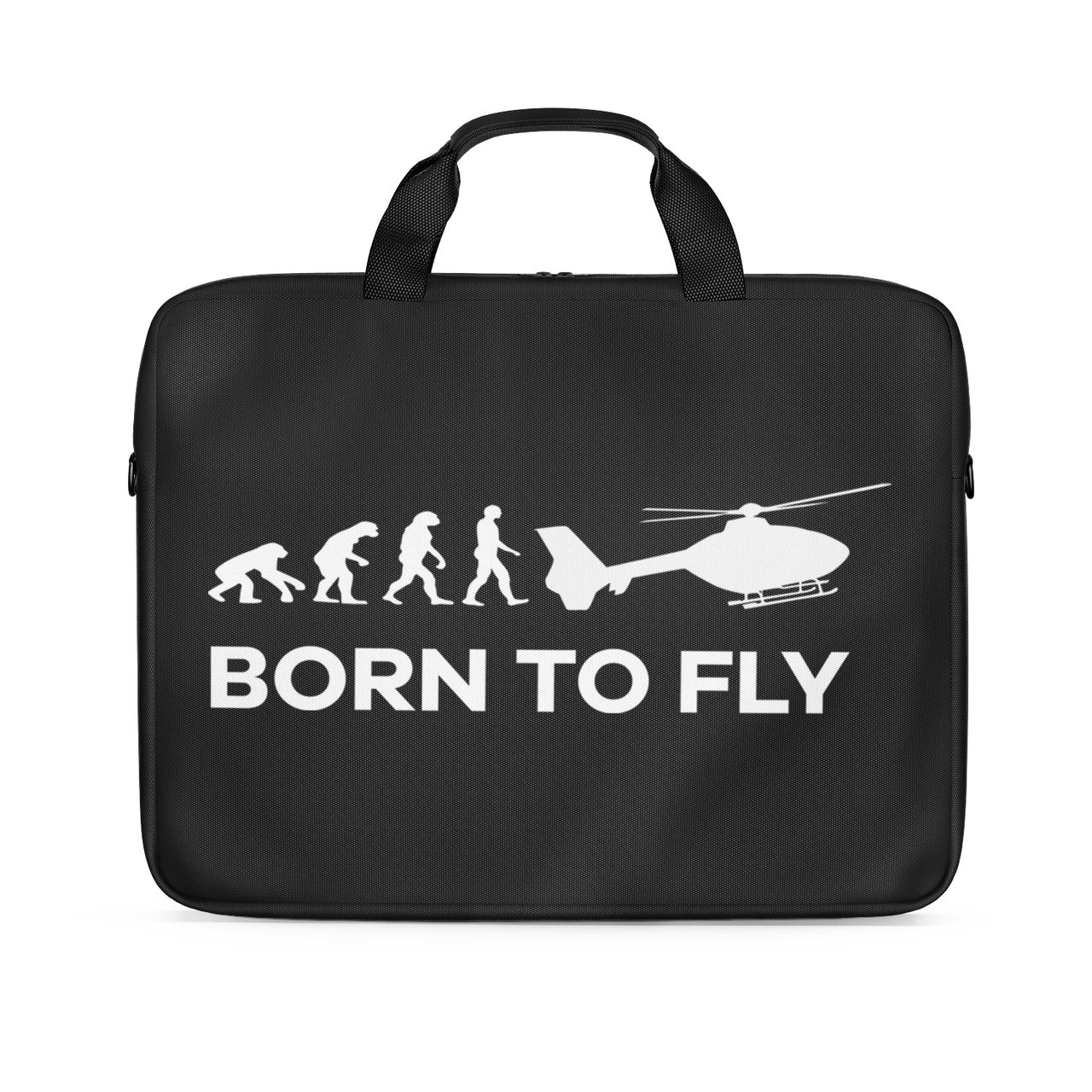 Born To Fly Helicopter Designed Laptop & Tablet Bags