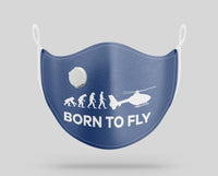 Thumbnail for Born To Fly Helicopter Designed Face Masks