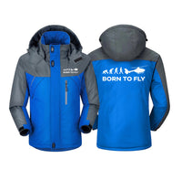 Thumbnail for Born To Fly Helicopter Designed Thick Winter Jackets