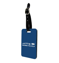 Thumbnail for Born To Fly Helicopter Designed Luggage Tag