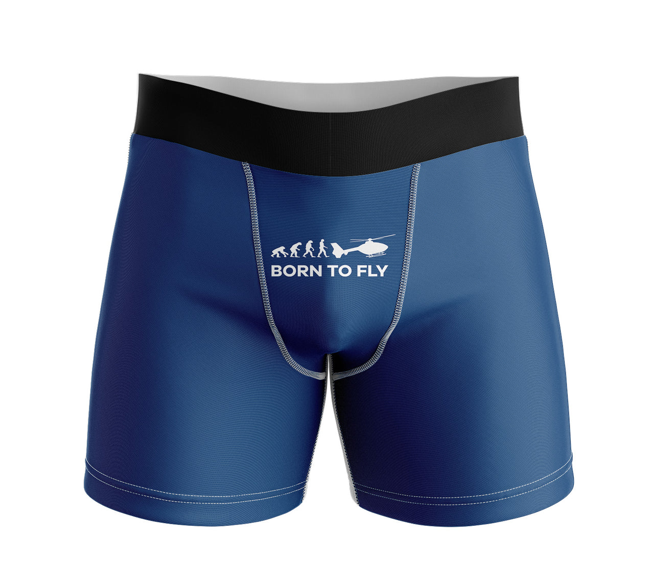Born To Fly Helicopter Designed Men Boxers