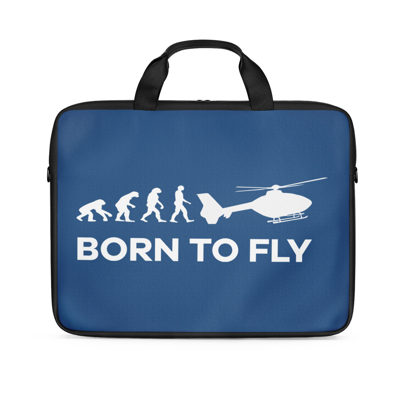 Born To Fly Helicopter Designed Laptop & Tablet Bags