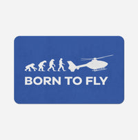 Thumbnail for Born To Fly Helicopter Designed Bath Mats