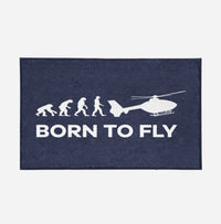 Thumbnail for Born To Fly Helicopter Designed Door Mats