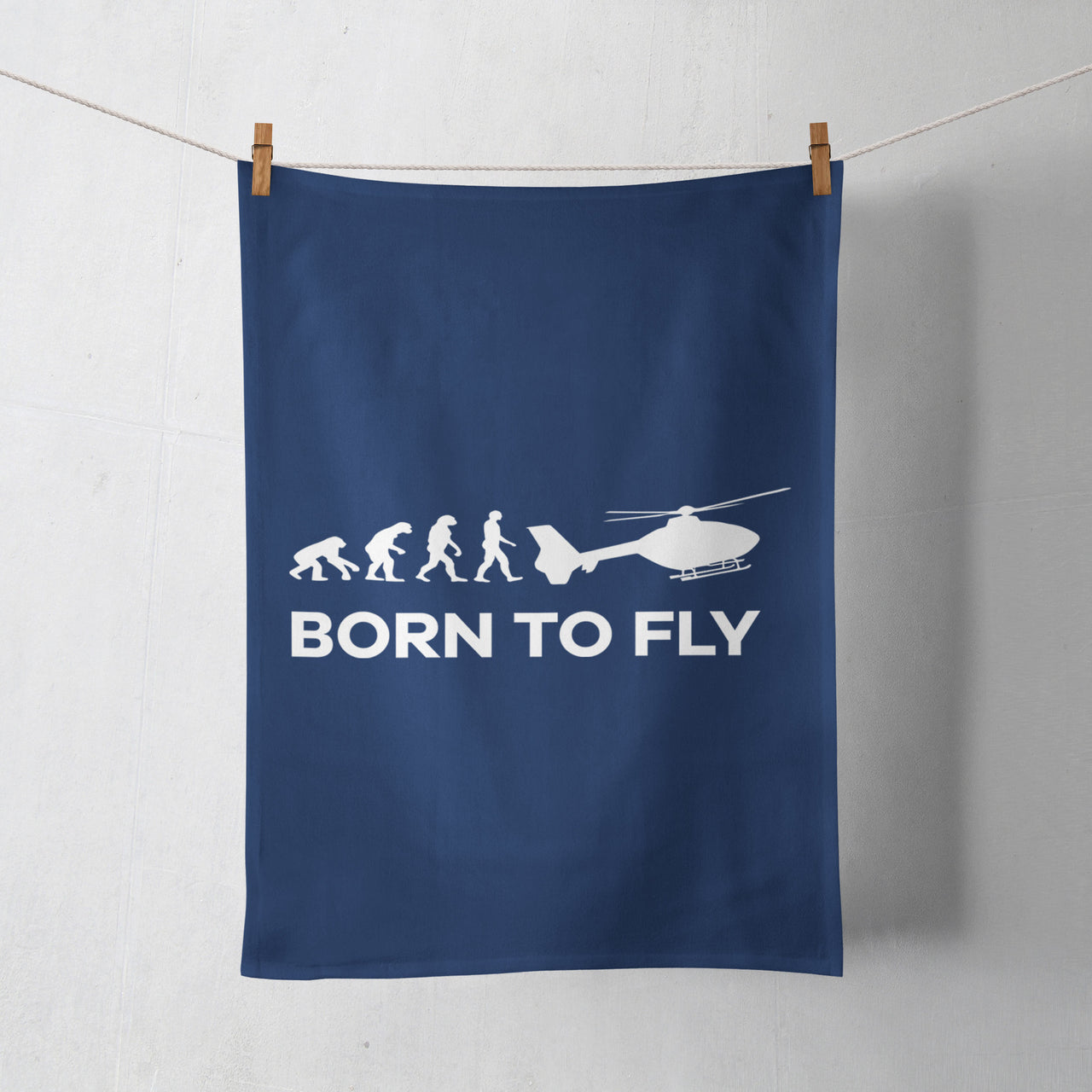 Born To Fly Helicopter Designed Towels