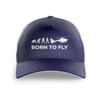 Thumbnail for Born To Fly Helicopter Printed Hats