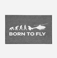 Thumbnail for Born To Fly Helicopter Designed Door Mats