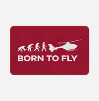 Thumbnail for Born To Fly Helicopter Designed Bath Mats