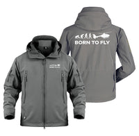 Thumbnail for Born To Fly Helicopter Designed Military Jackets (Customizable)