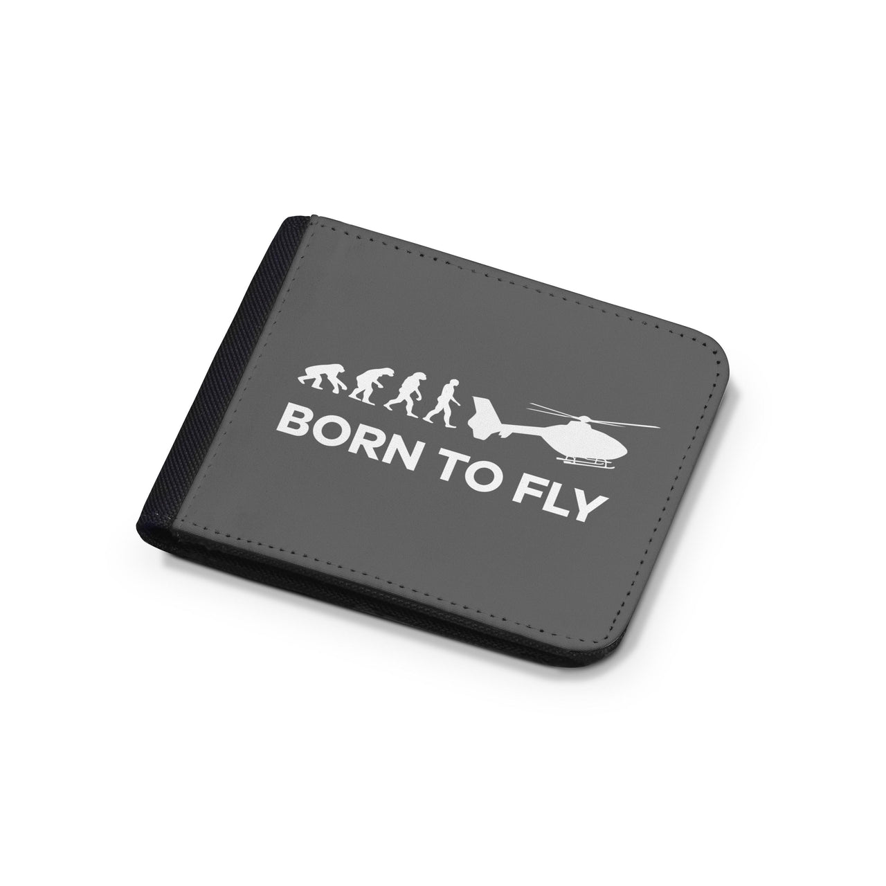 Born To Fly Helicopter Designed Wallets