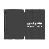 Thumbnail for Born To Fly Helicopter Designed Samsung Tablet Cases