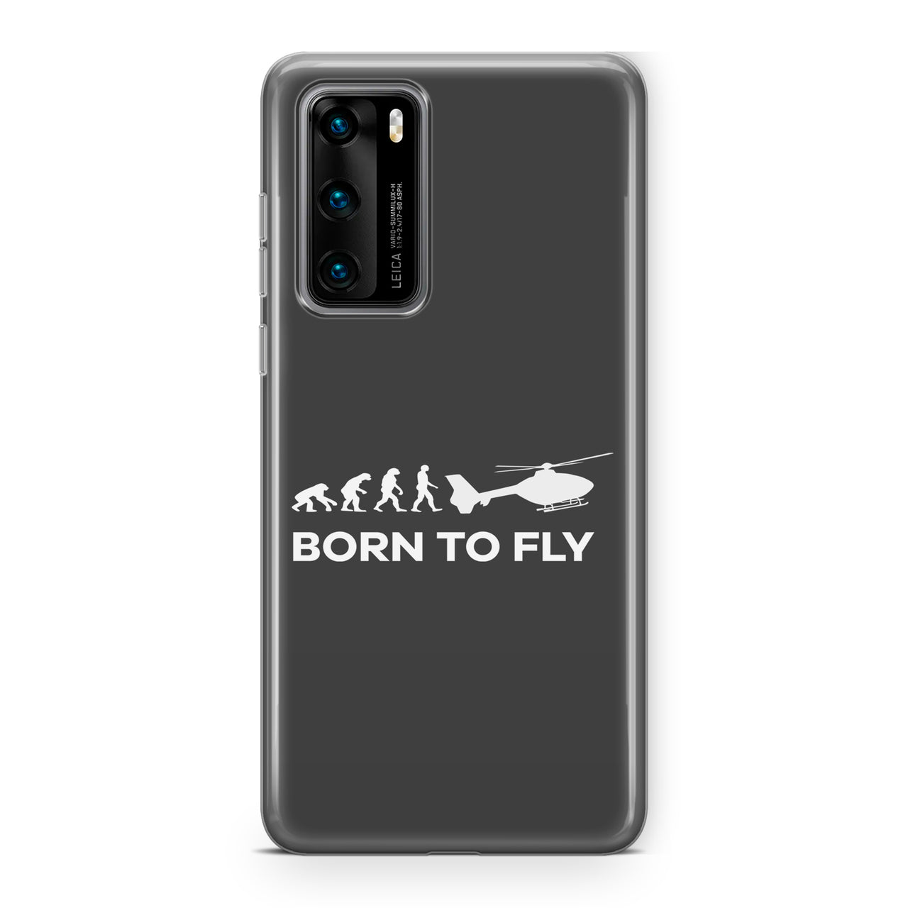 Born To Fly Helicopter Designed Huawei Cases