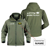 Thumbnail for Born To Fly Helicopter Designed Military Jackets (Customizable)