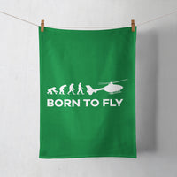 Thumbnail for Born To Fly Helicopter Designed Towels