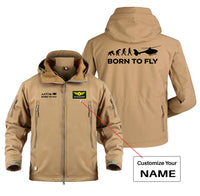 Thumbnail for Born To Fly Helicopter Designed Military Jackets (Customizable)
