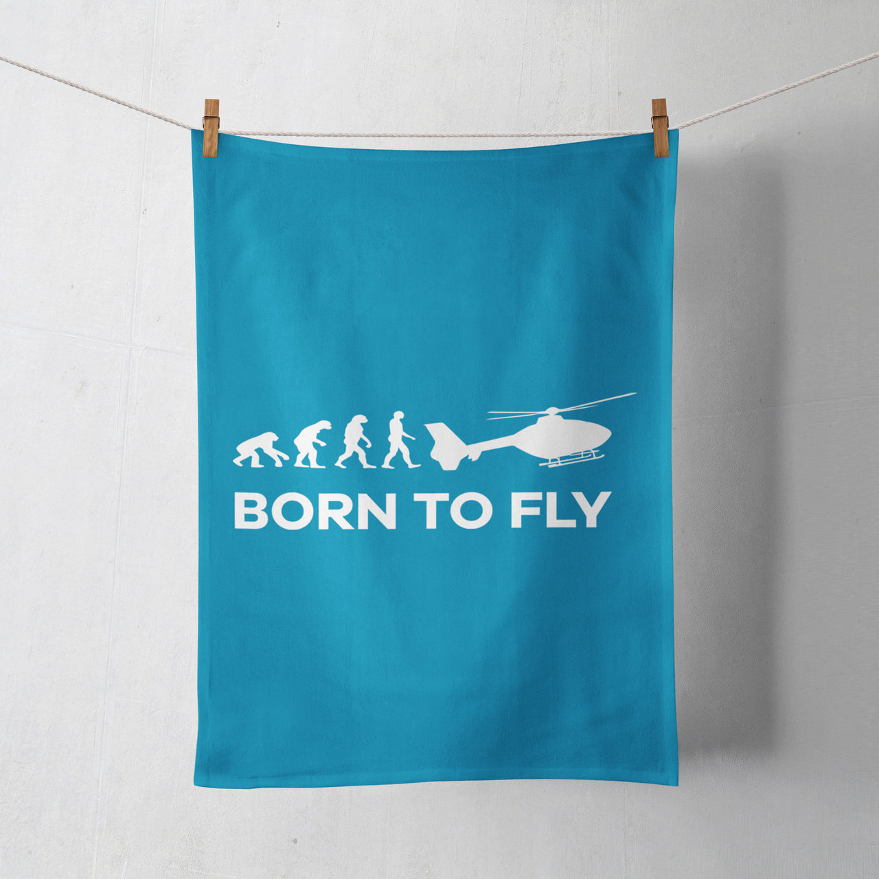 Born To Fly Helicopter Designed Towels