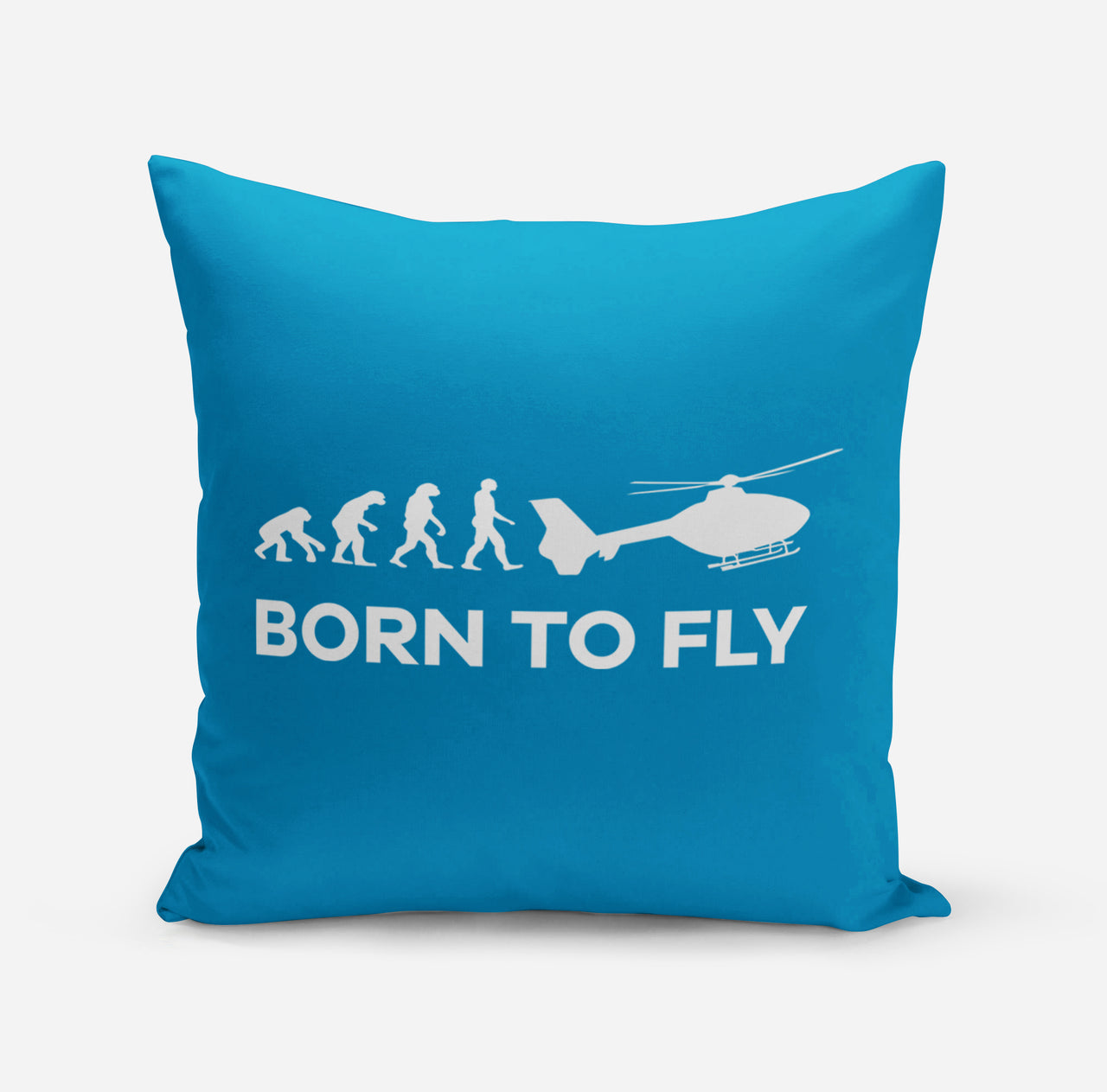 Born To Fly Helicopter Designed Pillows