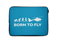 Thumbnail for Born To Fly Helicopter Designed Laptop & Tablet Cases