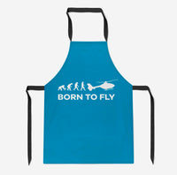 Thumbnail for Born To Fly Helicopter Designed Kitchen Aprons
