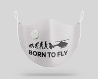 Thumbnail for Born To Fly Helicopter Designed Face Masks