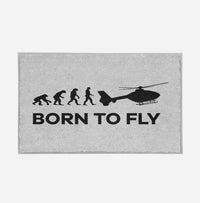 Thumbnail for Born To Fly Helicopter Designed Door Mats
