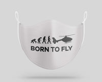 Thumbnail for Born To Fly Helicopter Designed Face Masks