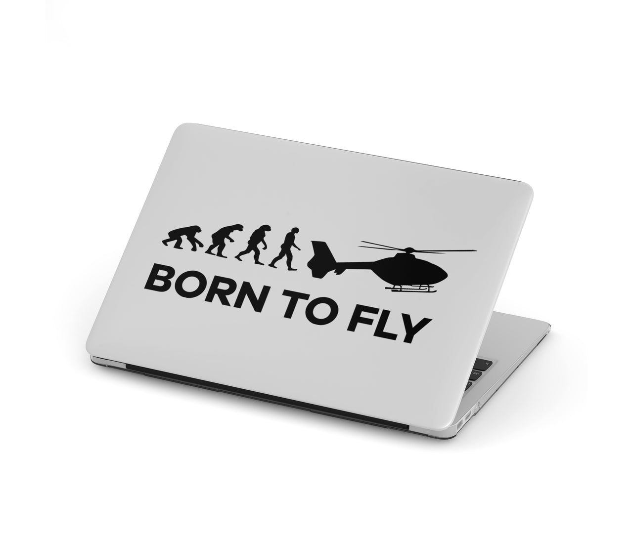 Born To Fly Helicopter Designed Macbook Cases