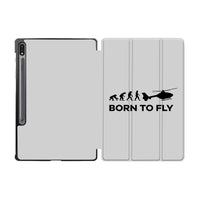 Thumbnail for Born To Fly Helicopter Designed Samsung Tablet Cases