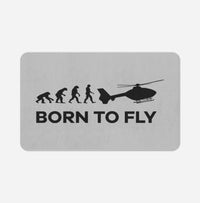 Thumbnail for Born To Fly Helicopter Designed Bath Mats