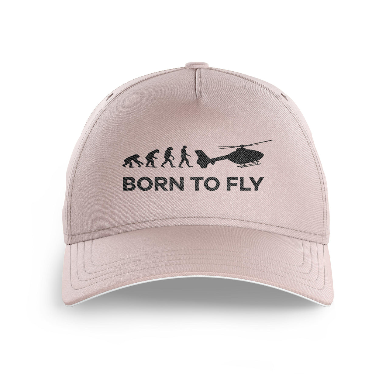 Born To Fly Helicopter Printed Hats