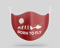 Thumbnail for Born To Fly Helicopter Designed Face Masks